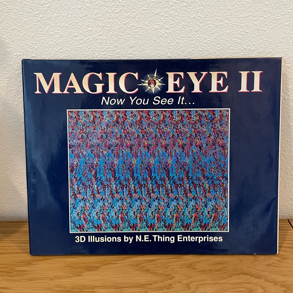 🍁Vintage! Magic Eye II Now You See It 3D Illusion Book GUC